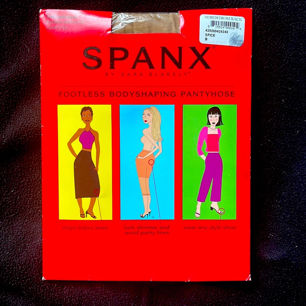 SPANX The Original Body-shaping Footless Pantyhose Capri NEW Size B in Spice